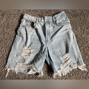 H&M Distressed Denim Shorts